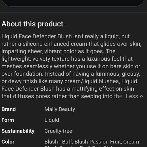 Mally liquid face defender blush (Carnation). - Picture 3 of 8